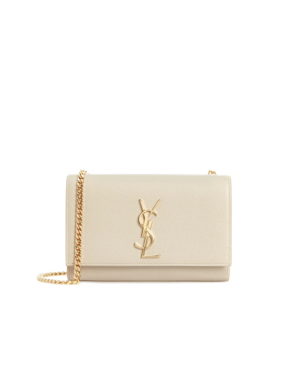 Кожаная сумка Kate Small Saint Laurent 469390-BOW0J-, бежевый цвет • Купить в интернет-магазине Kameron