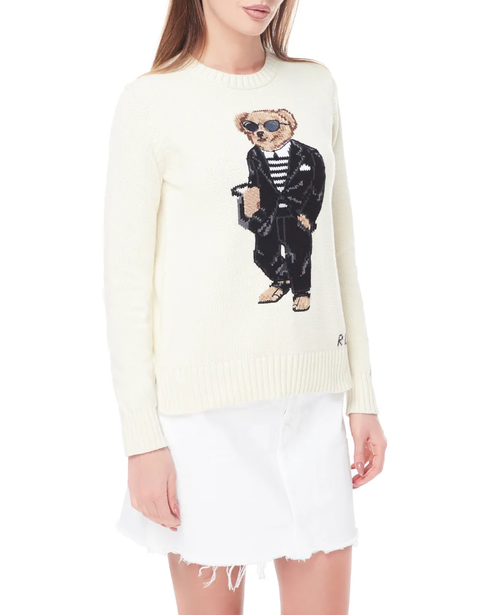 Джемпер Polo Bear Polo Ralph Lauren 211906034001, белый цвет • Купить в интернет-магазине Kameron