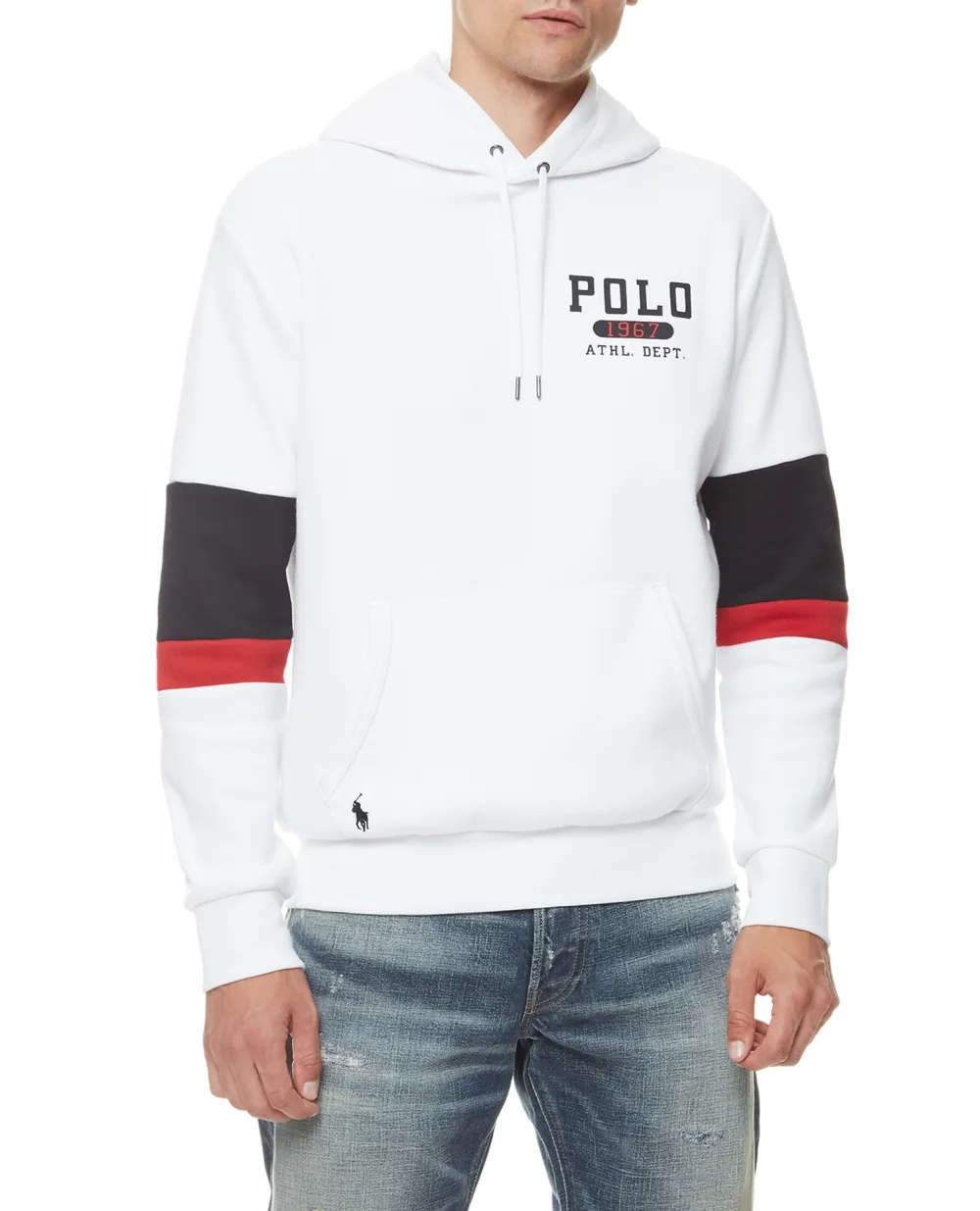 Худи Polo Ralph Lauren 710851239001, белый цвет • Купить в интернет-магазине Kameron