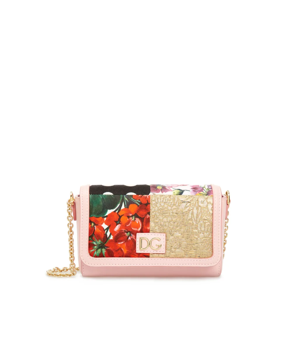 Кожаная сумка Dolce&Gabbana Kids EB0171-AO647, розовый цвет • Купить в интернет-магазине Kameron