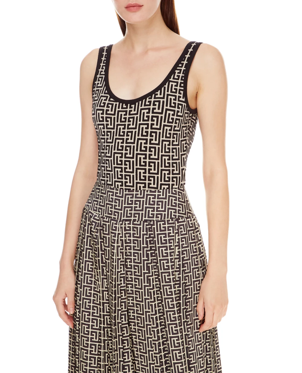 Шерстяное боди Balmain WF0BA010K253, разноцветный цвет • Купить в интернет-магазине Kameron