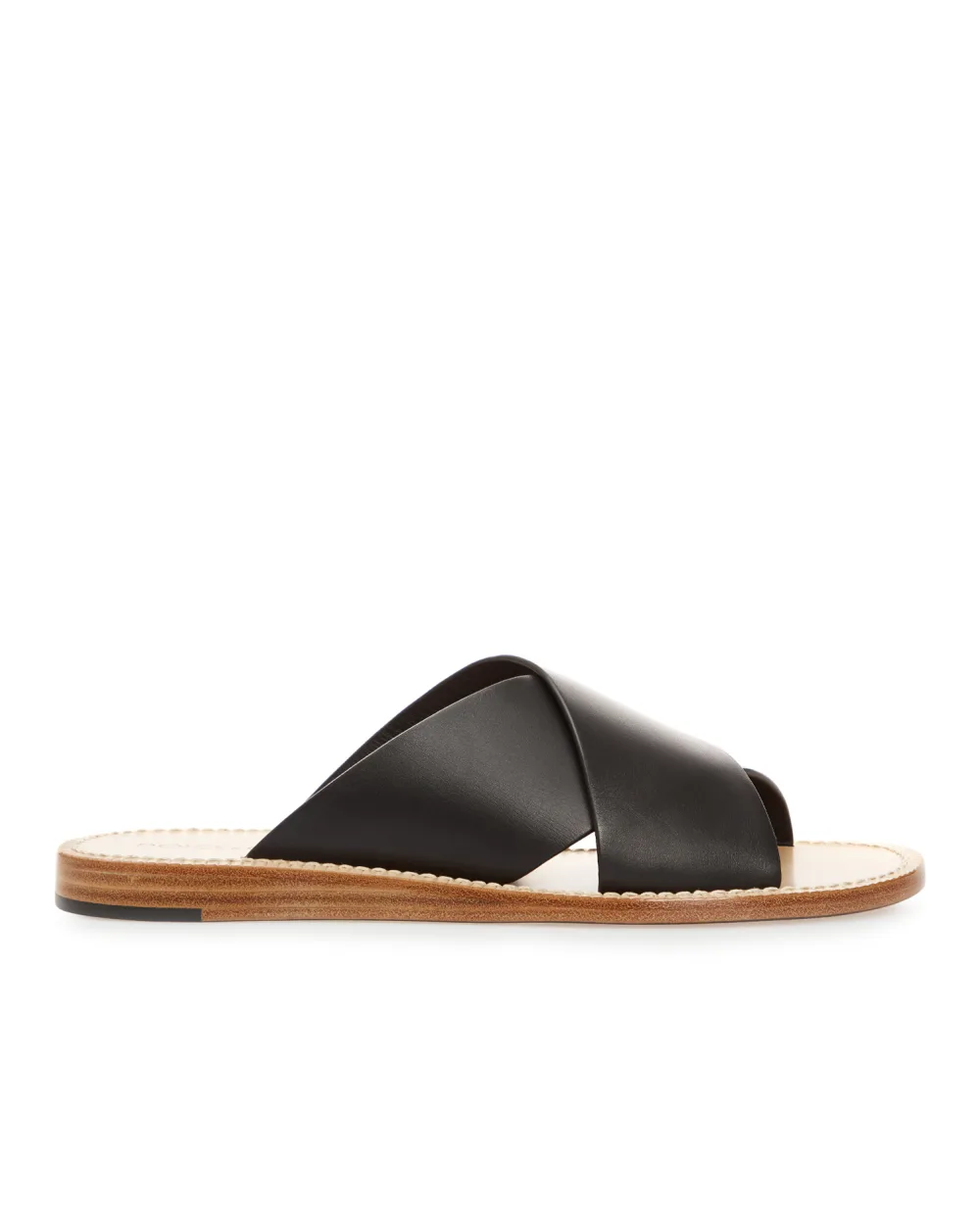 Кожаные слайдеры Dolce&Gabbana A80225-AV385, черный цвет • Купить в интернет-магазине Kameron
