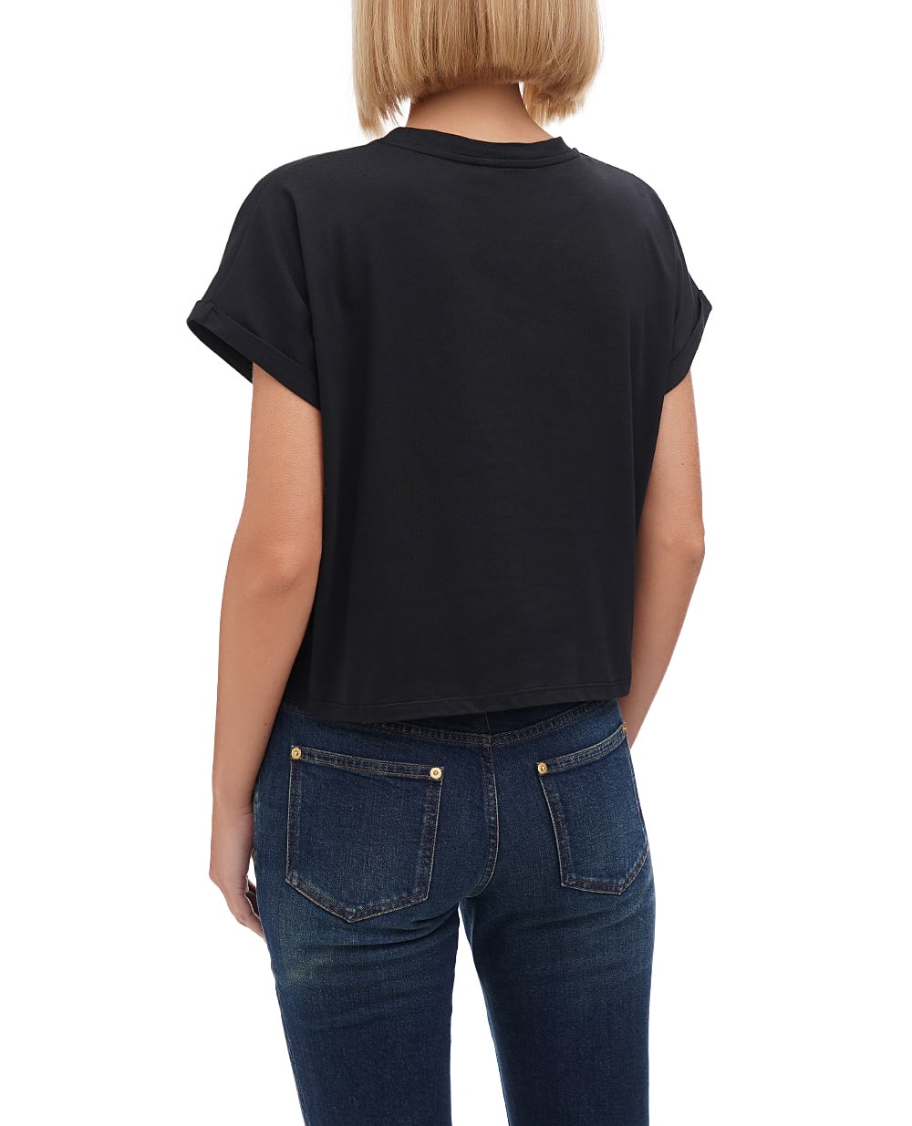 Футболка Balmain BF1EE005BB01, черный цвет • Купить в интернет-магазине Kameron