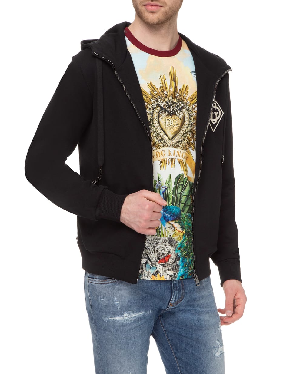 Худи Dolce&Gabbana G9OZ7Z-G7TWG, черный цвет • Купить в интернет-магазине Kameron