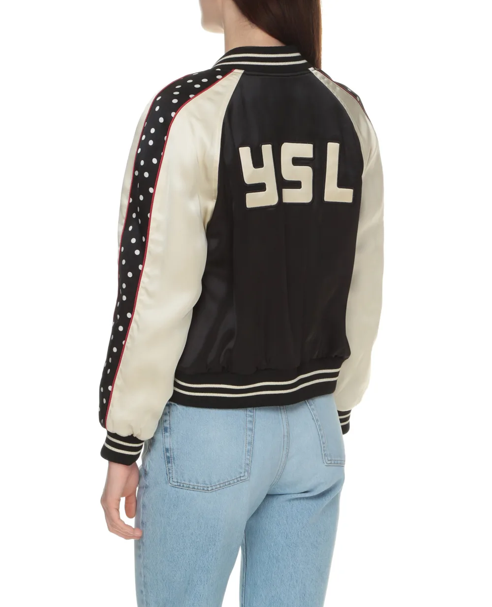 Бомбер Saint Laurent 688148-Y161W, чорний колір • Купити в інтернет-магазині Kameron