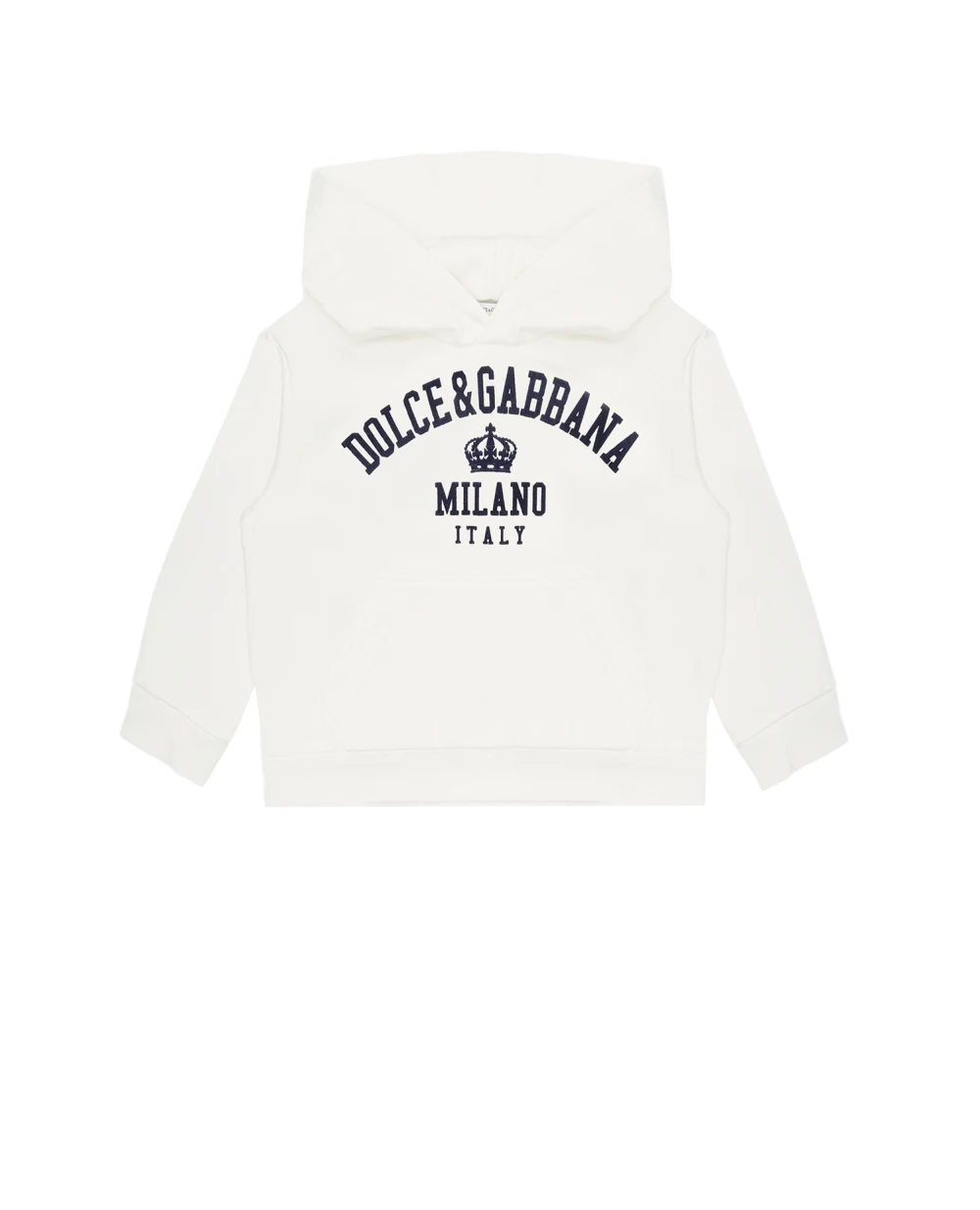Детское худи Dolce&Gabbana Kids L4JWBM-G7BDI-S, белый цвет • Купить в интернет-магазине Kameron
