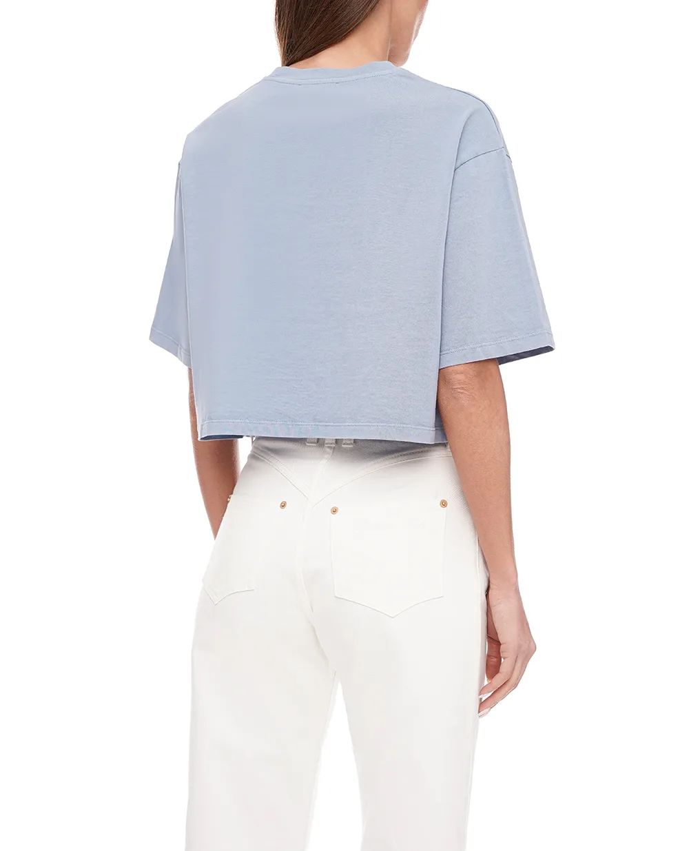 Футболка Balmain CF1EE020GD31, голубой цвет • Купить в интернет-магазине Kameron