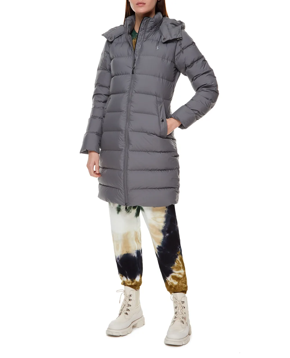 Пуховик Polo Ralph Lauren 211812422003, серый цвет • Купить в интернет-магазине Kameron