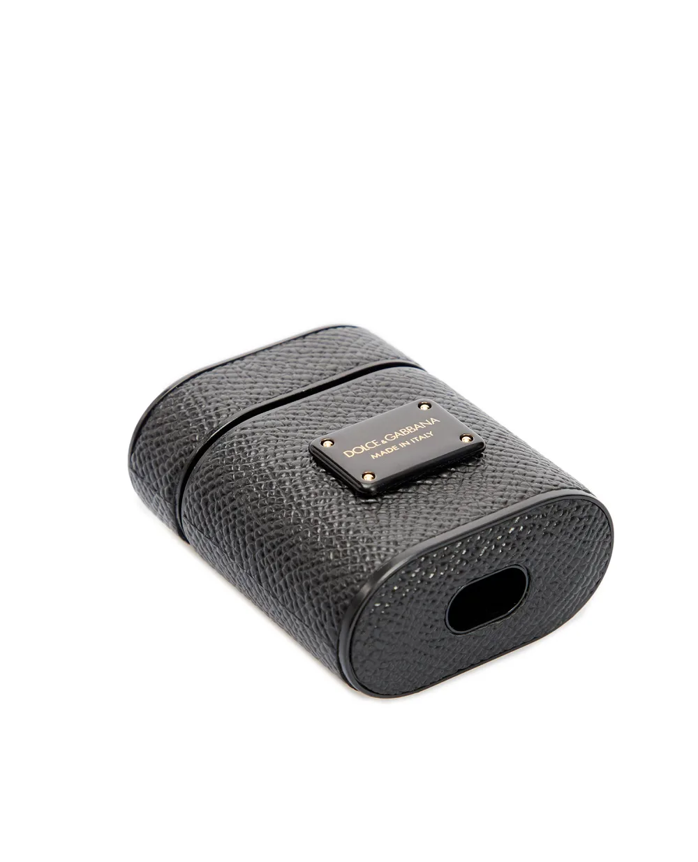 Кожаный чехол для Airpods Dolce&Gabbana BP2572-AW394, черный цвет • Купить в интернет-магазине Kameron