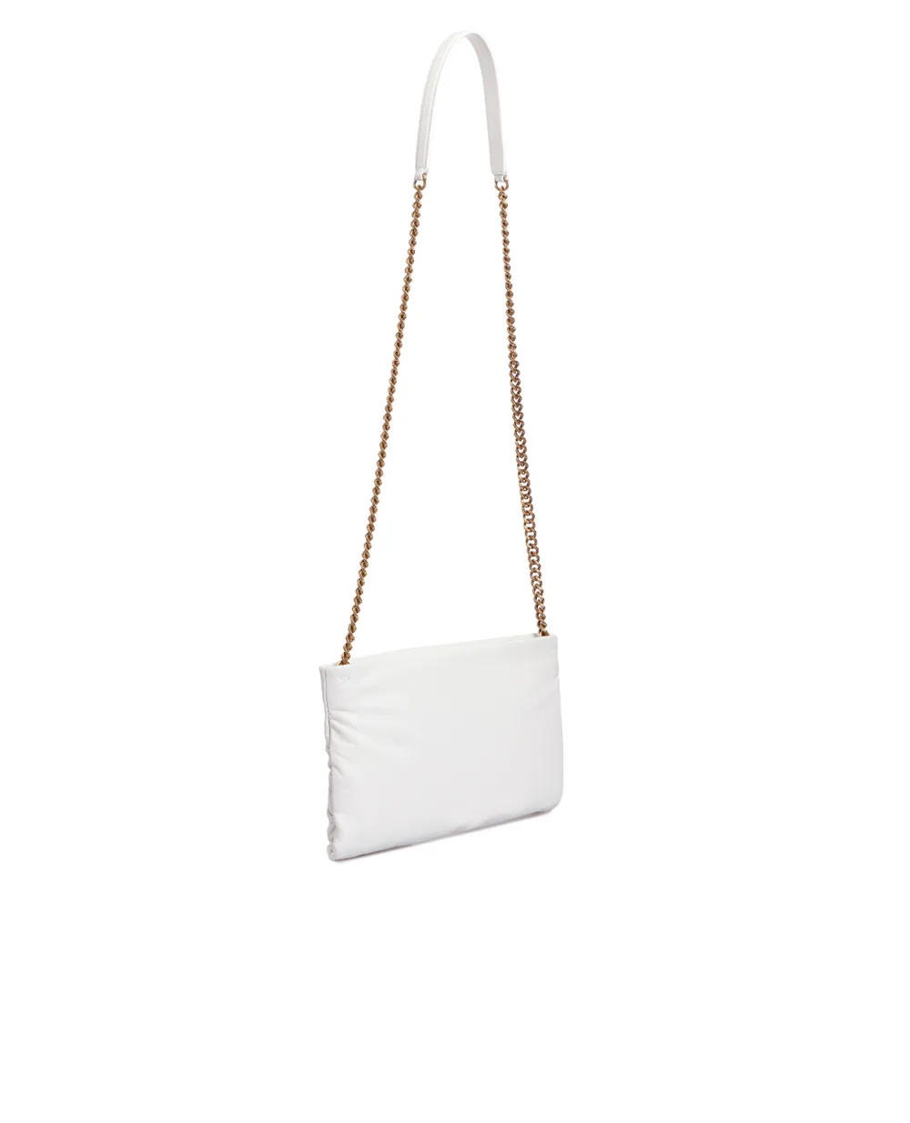 Кожаная сумка Devotion Soft Small Dolce&Gabbana BB7378-AK274, белый цвет • Купить в интернет-магазине Kameron