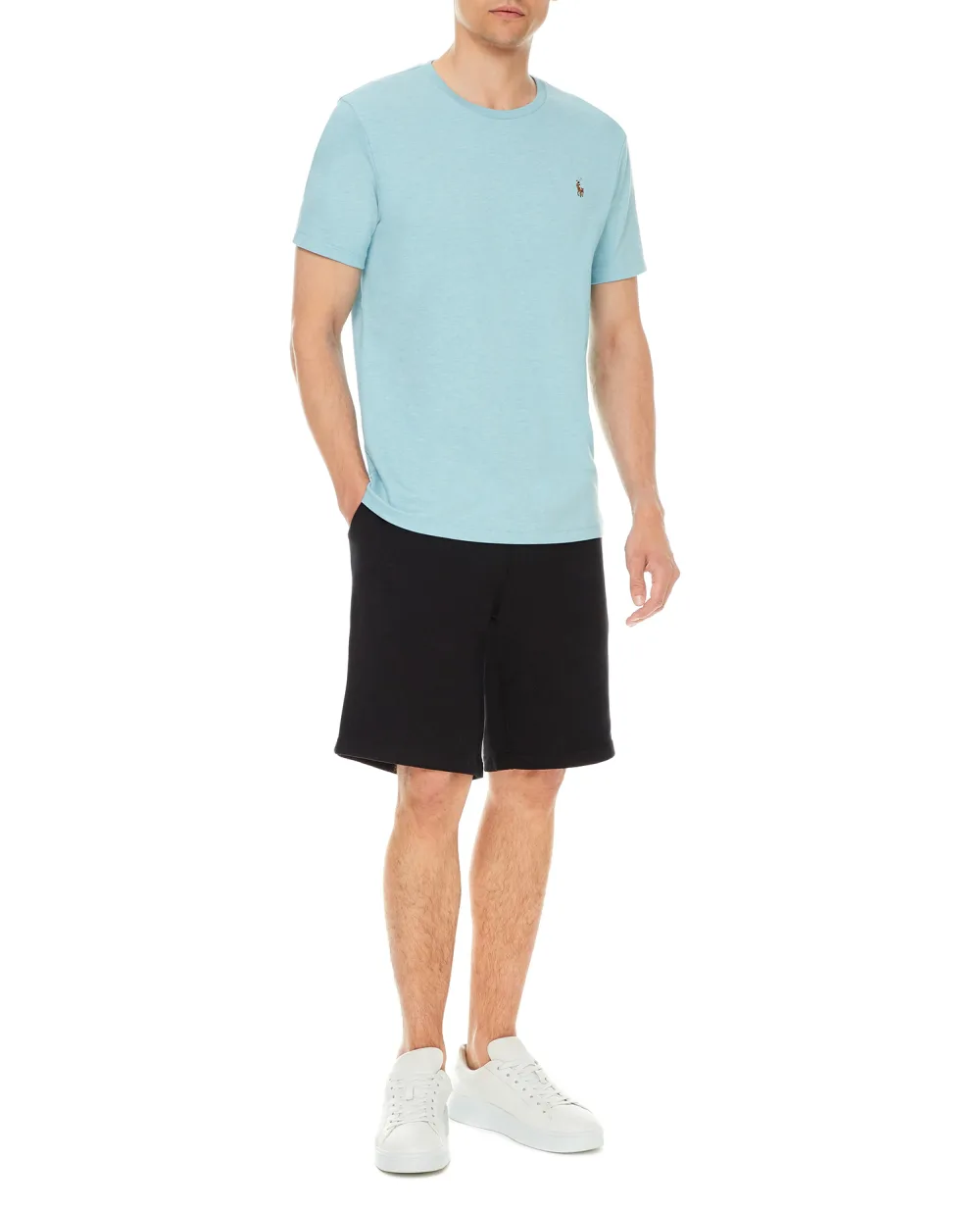 Футболка Polo Ralph Lauren 710740727036, голубой цвет • Купить в интернет-магазине Kameron