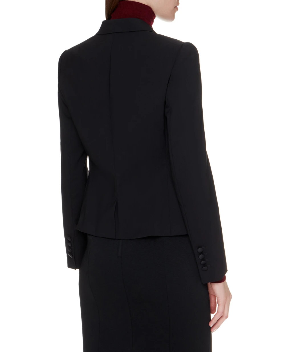 Шерстяной жакет Dolce&Gabbana F29G3T-FUBBG, черный цвет • Купить в интернет-магазине Kameron