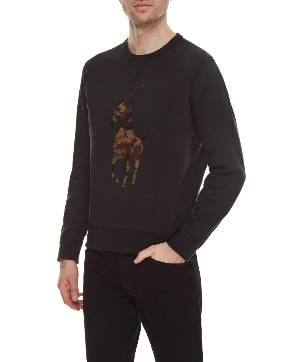 Світшот Polo Ralph Lauren 710766862021, чорний колір • Купити в інтернет-магазині Kameron