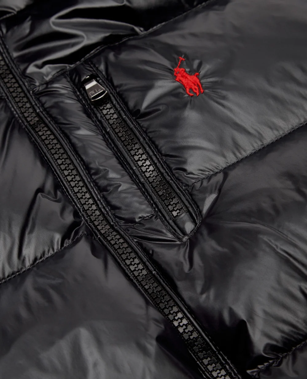 Детский пуховик Polo Ralph Lauren Kids 323854454001, черный цвет • Купить в интернет-магазине Kameron