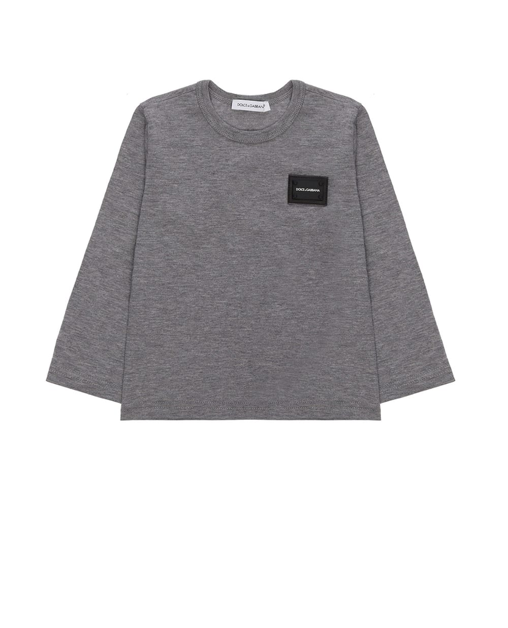 Детский лонгслив Dolce&Gabbana Kids L1JT7M-G7OLK-, серый цвет • Купить в интернет-магазине Kameron