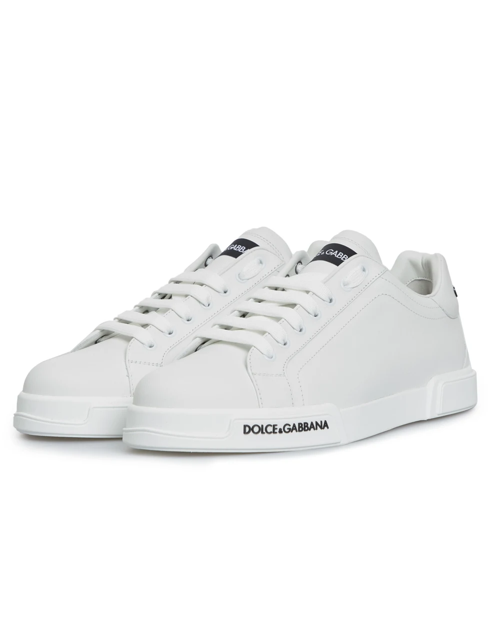 Кеди Portofino зі шкіри Dolce&Gabbana CS2213-AA335, білий колір • Купити в інтернет-магазині Kameron