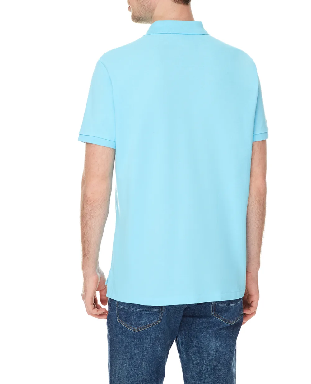 Поло Mesh Polo Ralph Lauren 710782592023, голубой цвет • Купить в интернет-магазине Kameron