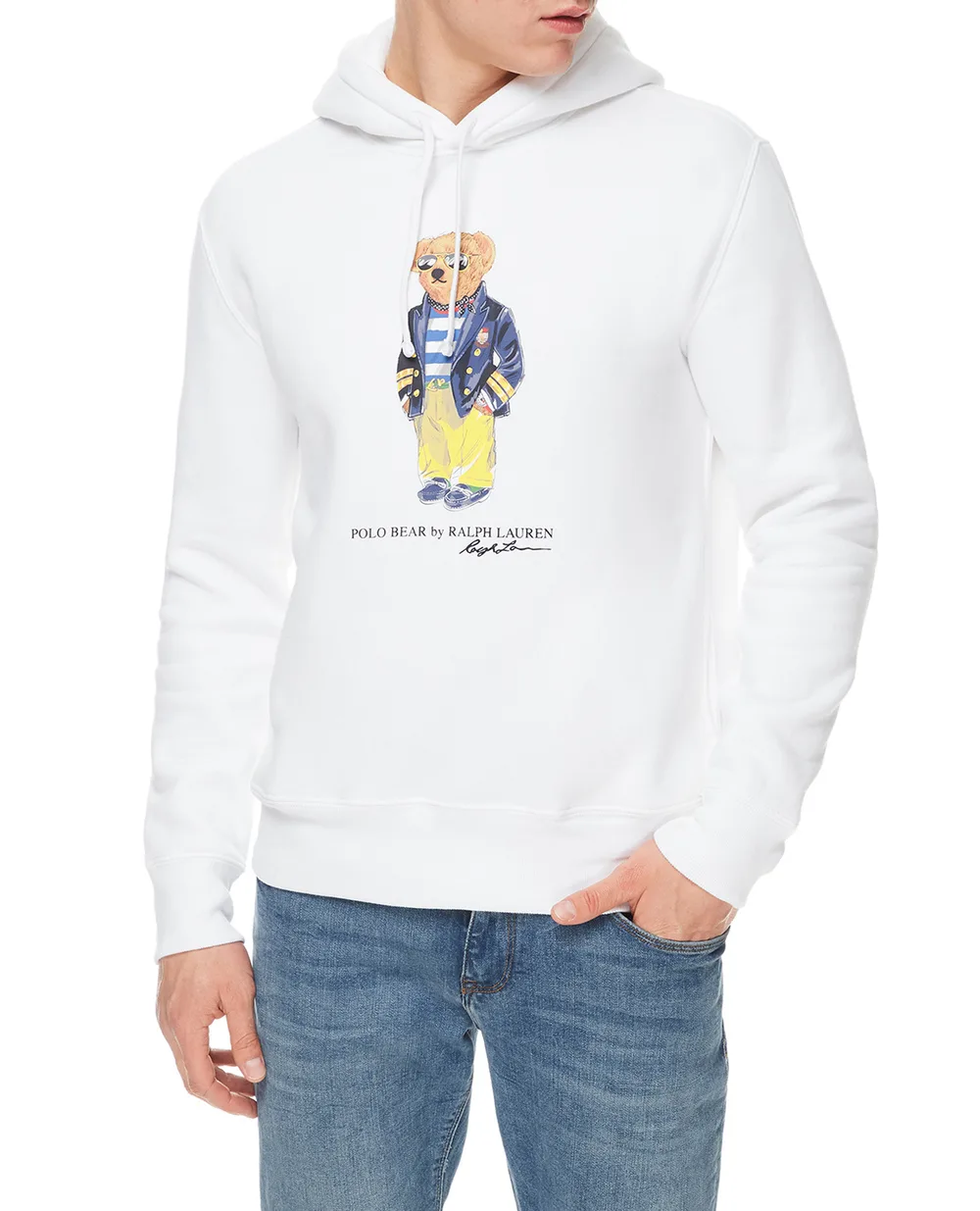 Худи Polo Ralph Lauren 710835785001, белый цвет • Купить в интернет-магазине Kameron