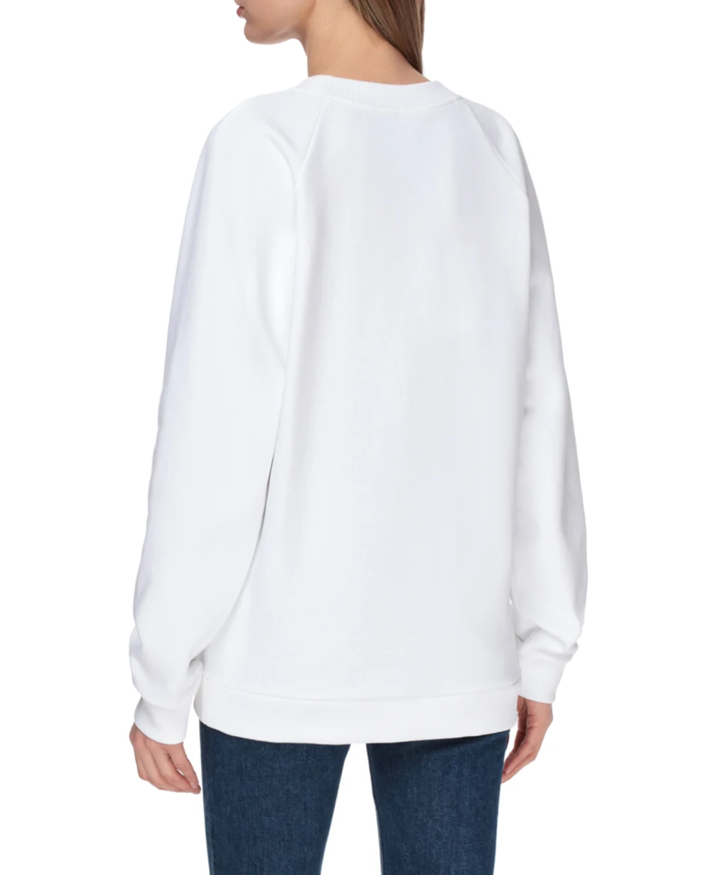 Світшот Balmain VF13691B002, білий колір • Купити в інтернет-магазині Kameron