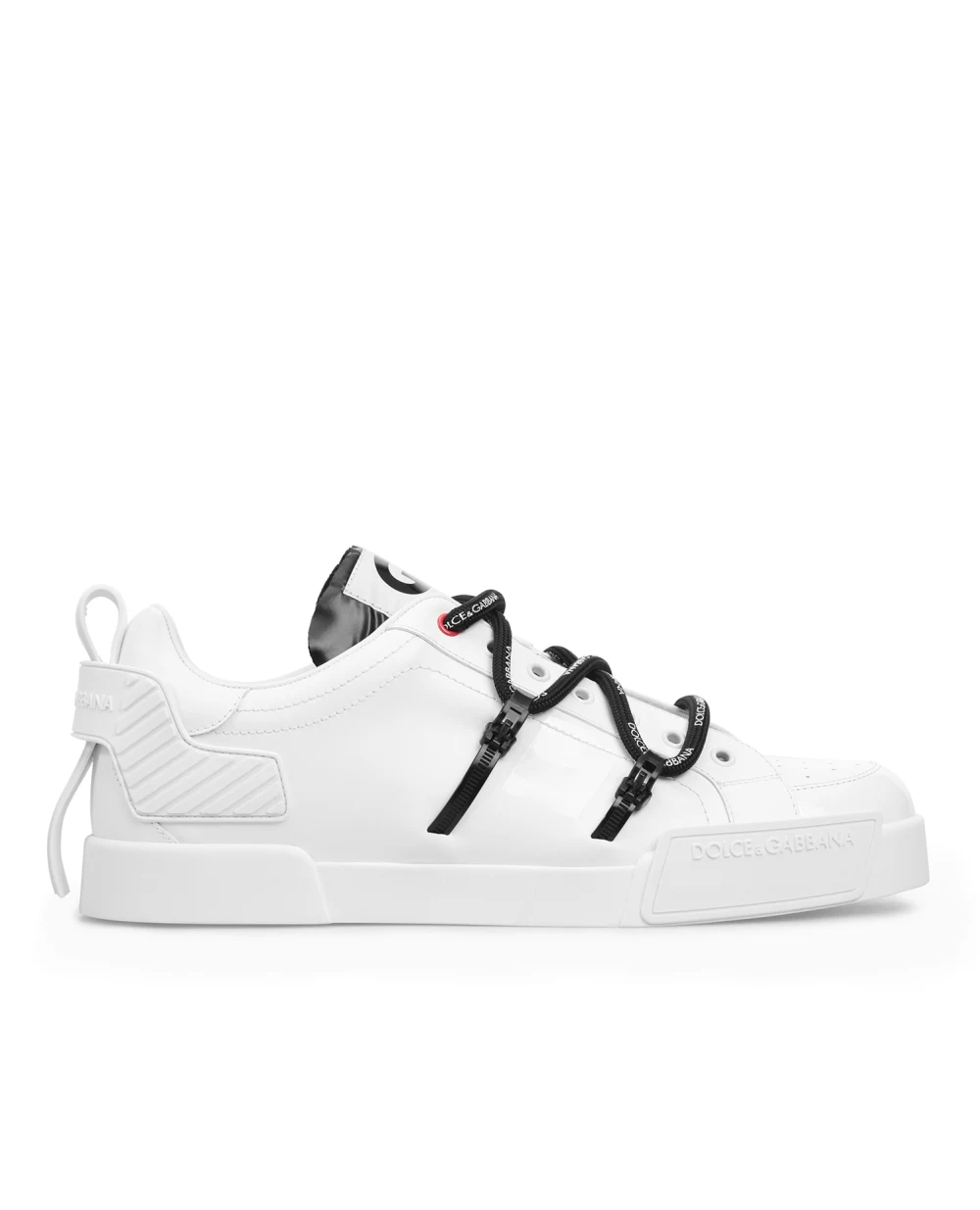 Кеды Portofino из кожи Dolce&Gabbana CS1783-AJ986, белый цвет • Купить в интернет-магазине Kameron