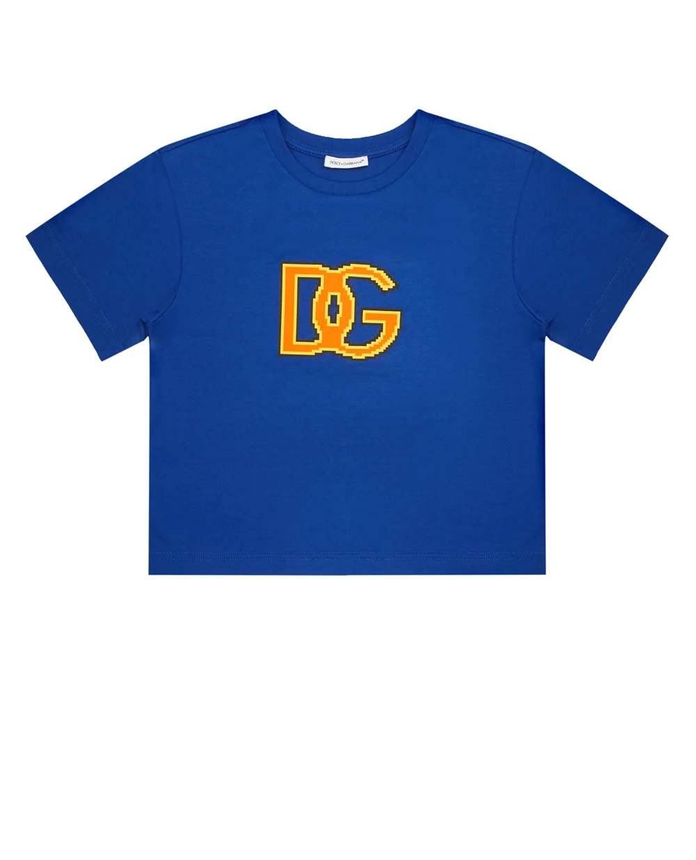 Детская футболка Dolce&Gabbana Kids L4JTEY-G7H3H-S, синий цвет • Купить в интернет-магазине Kameron