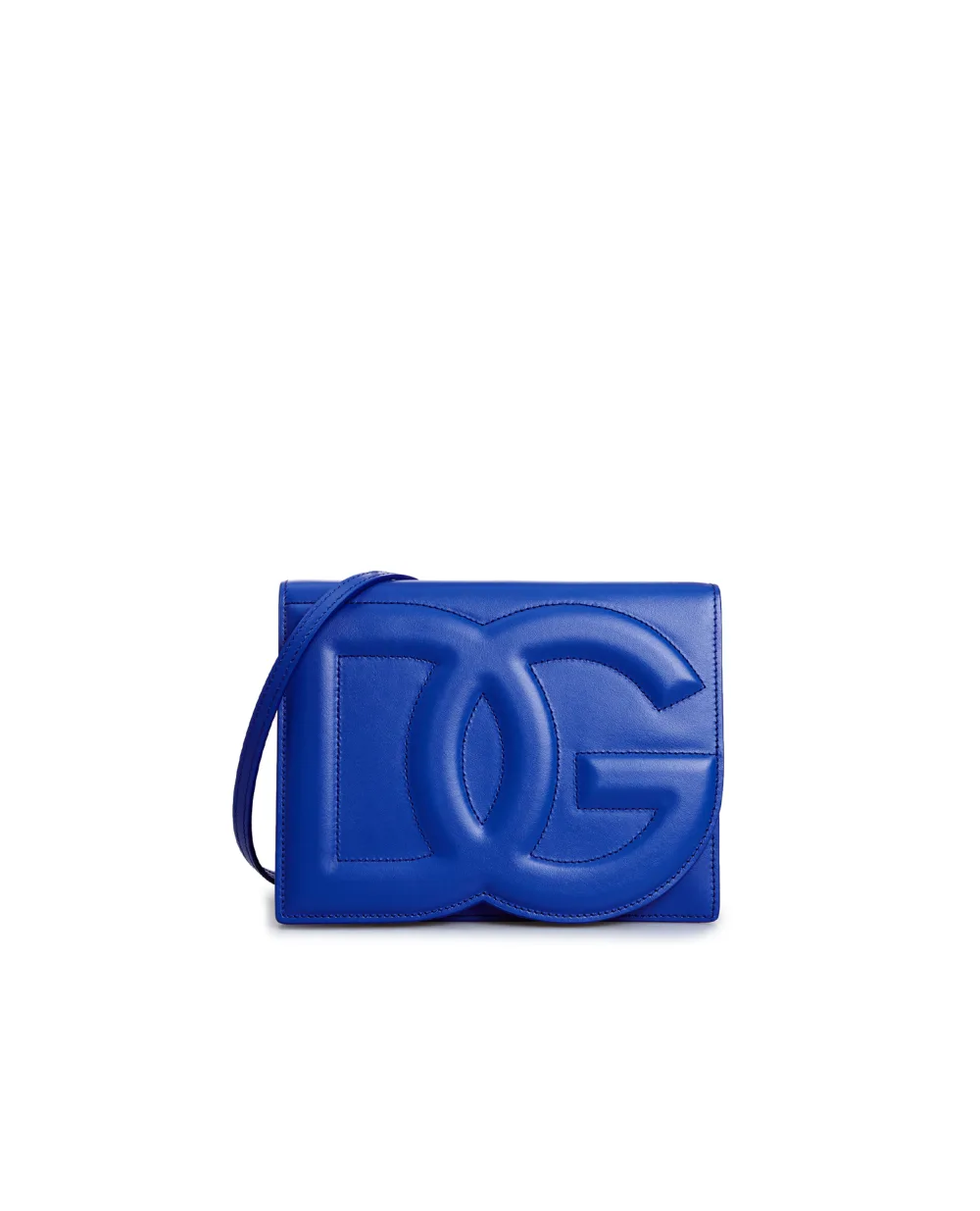 Кожаная сумка DG Logo Small Dolce&Gabbana BB7287-AW576, синий цвет • Купить в интернет-магазине Kameron