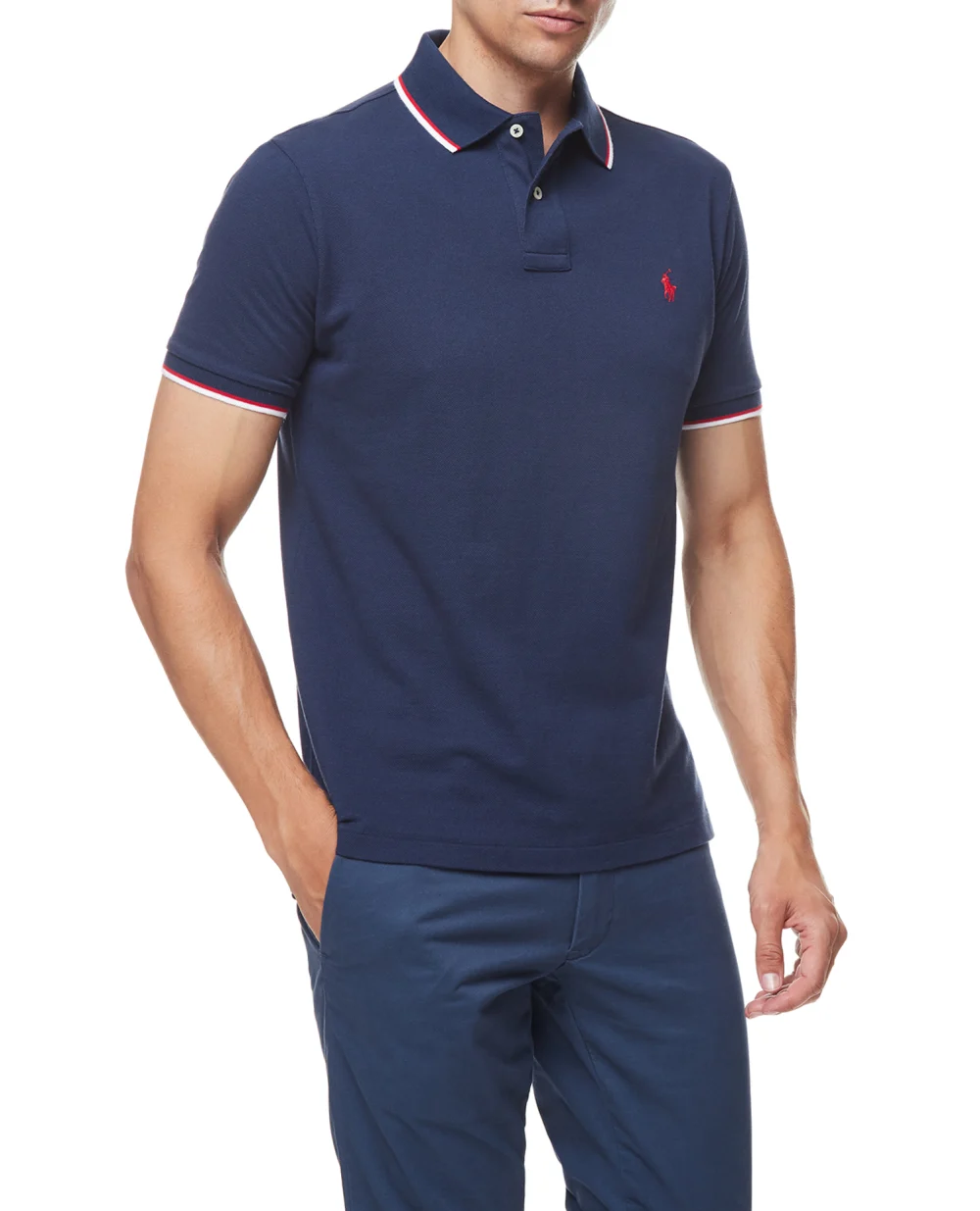 Поло Polo Ralph Lauren 710842621003, синий цвет • Купить в интернет-магазине Kameron
