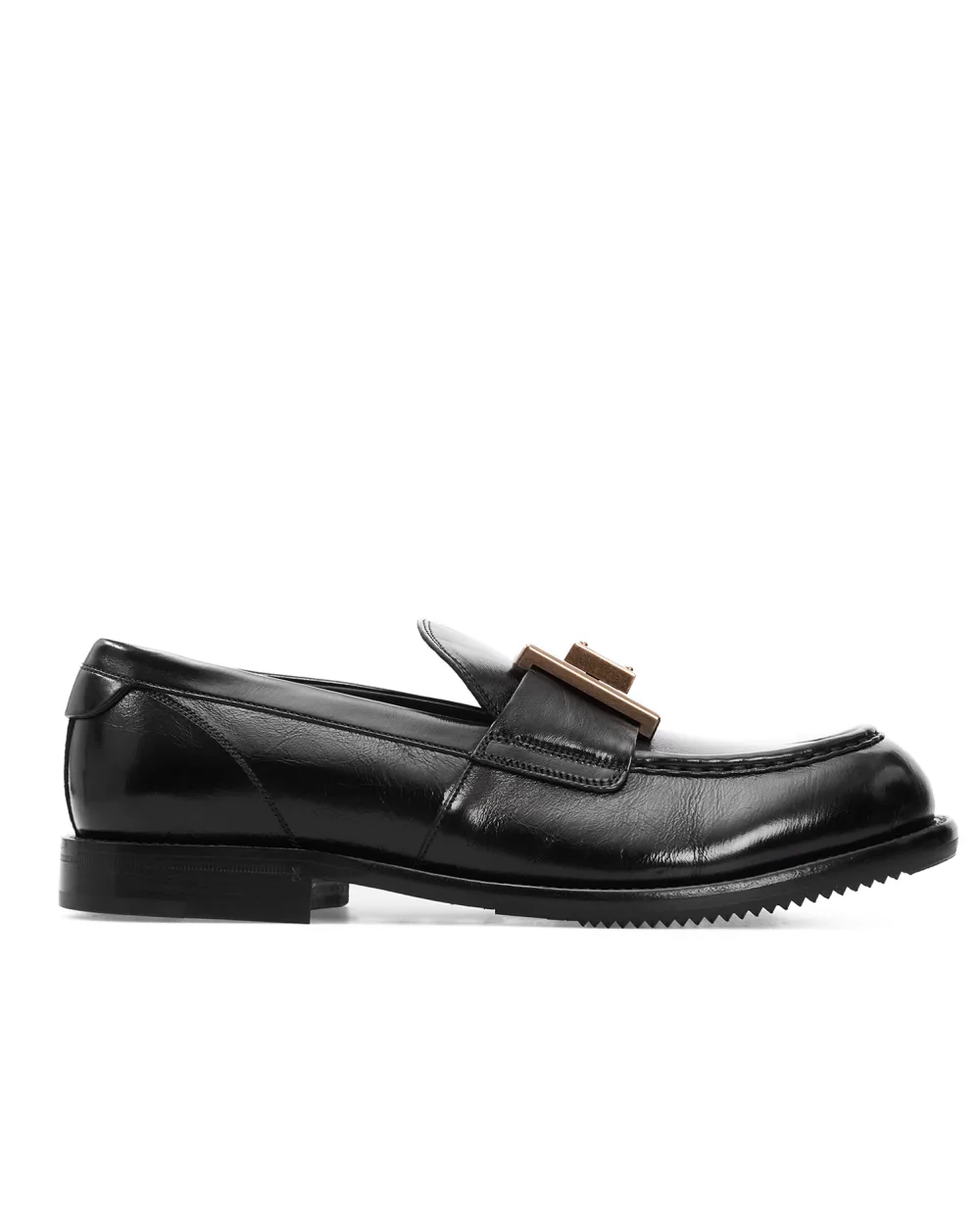 Кожаные лоферы Dolce&Gabbana A30141-AO821, черный цвет • Купить в интернет-магазине Kameron