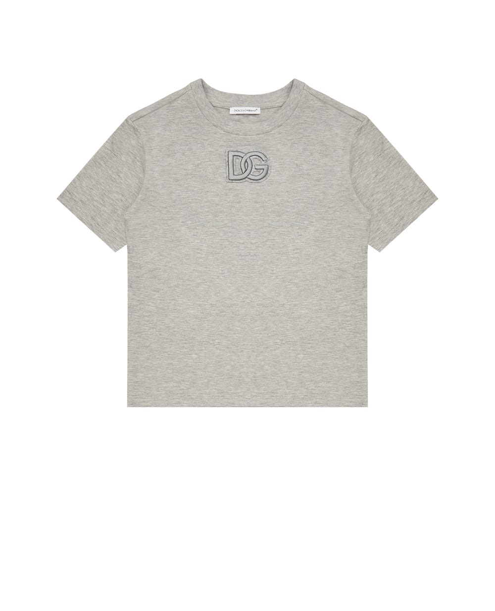 Футболка Dolce&Gabbana Kids L4JT9A-G7BIV-B, серый цвет • Купить в интернет-магазине Kameron