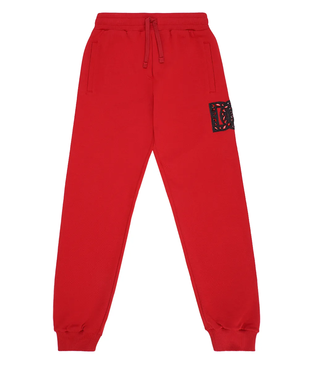 Детские спортивные брюки (костюм) Dolce&Gabbana Kids L5JPB1-G7K5N-S, бордовый цвет • Купить в интернет-магазине Kameron