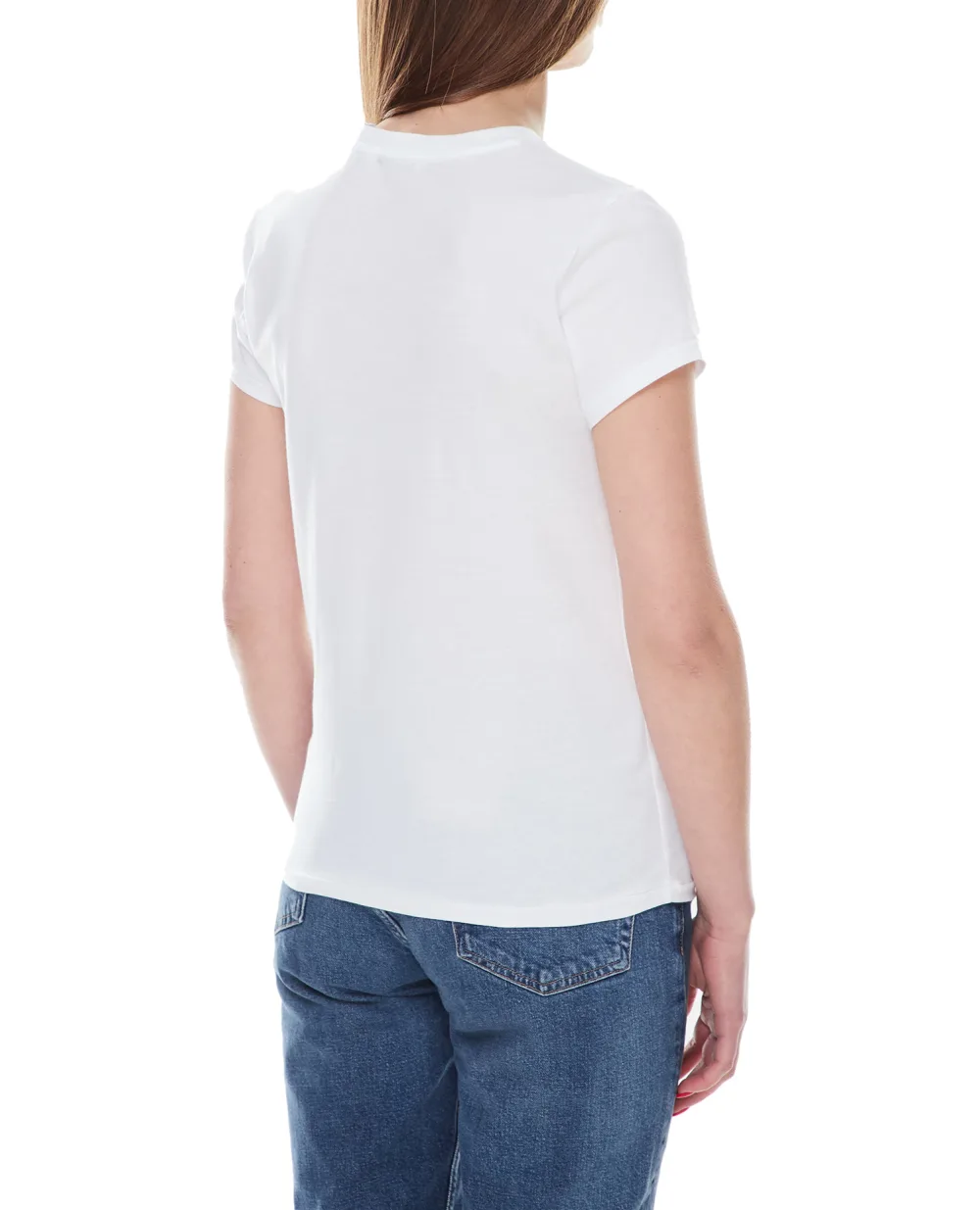Футболка Polo Ralph Lauren 211898698005, белый цвет • Купить в интернет-магазине Kameron