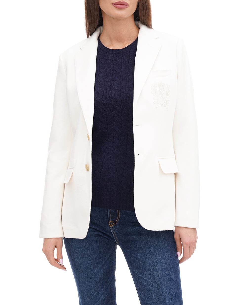 Жакет Polo Ralph Lauren 211916135001, белый цвет • Купить в интернет-магазине Kameron