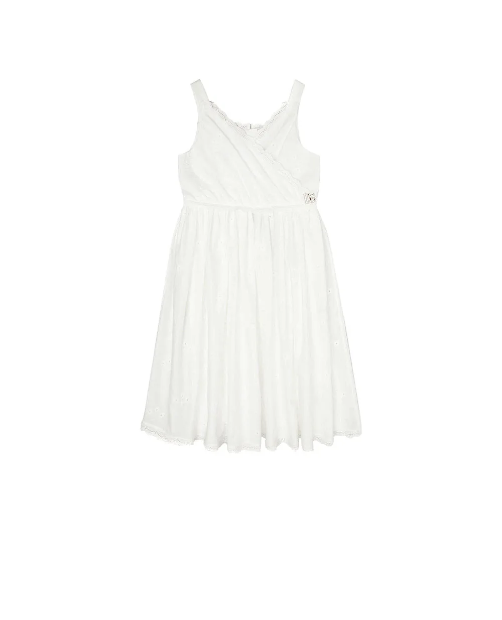 Дитячий сарафан Dolce&Gabbana Kids L53DB4-HLM6Q-S, білий колір • Купити в інтернет-магазині Kameron