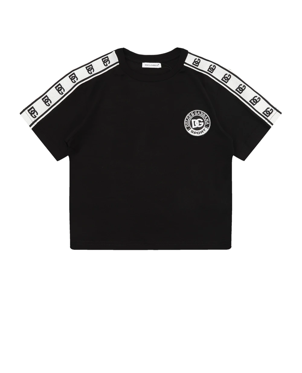 Детская футболка Dolce&Gabbana Kids L4JTEY-G7F0E-B, черный цвет • Купить в интернет-магазине Kameron