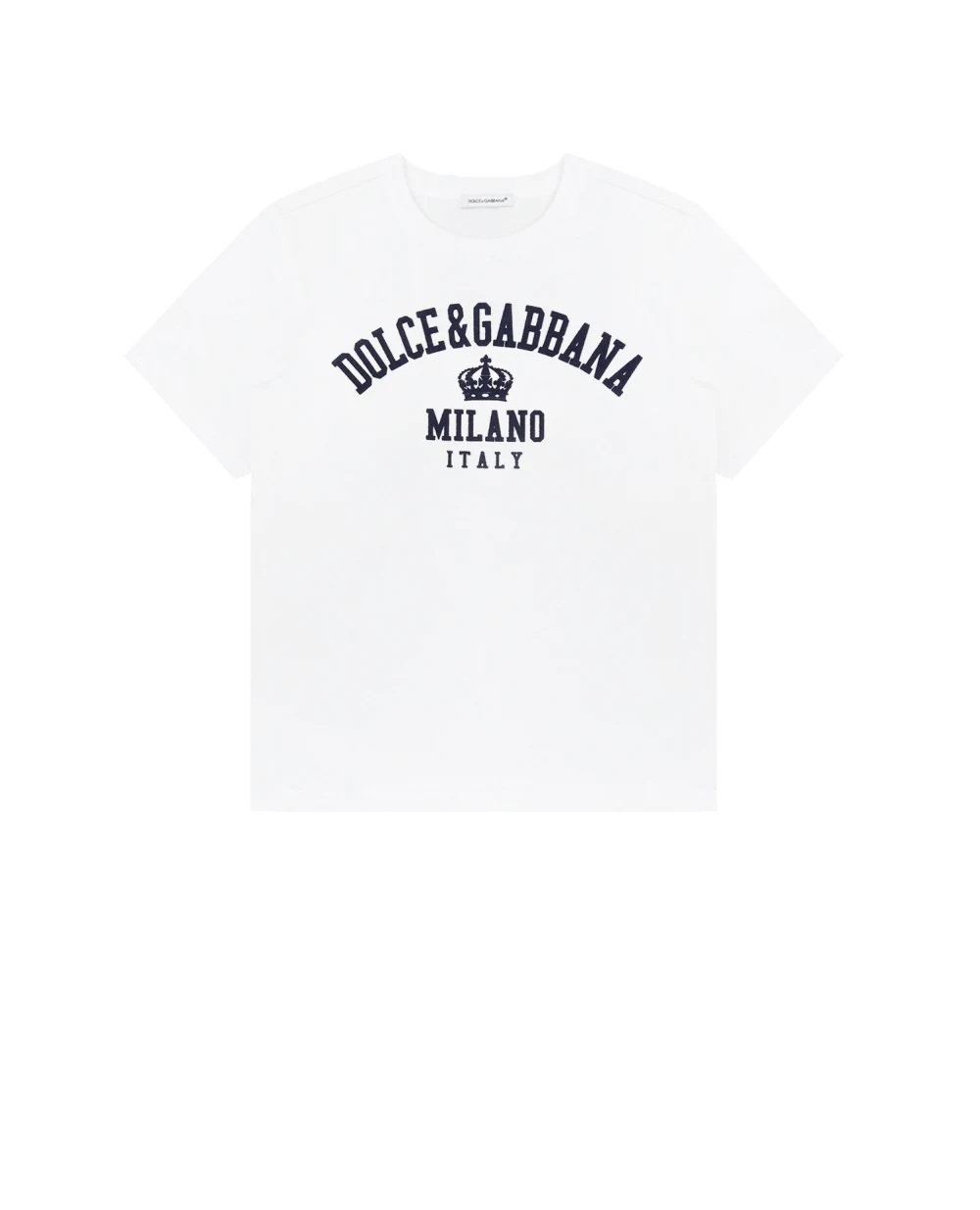 Детская футболка Dolce&Gabbana Kids L4JTDM-G7BDG-S, белый цвет • Купить в интернет-магазине Kameron