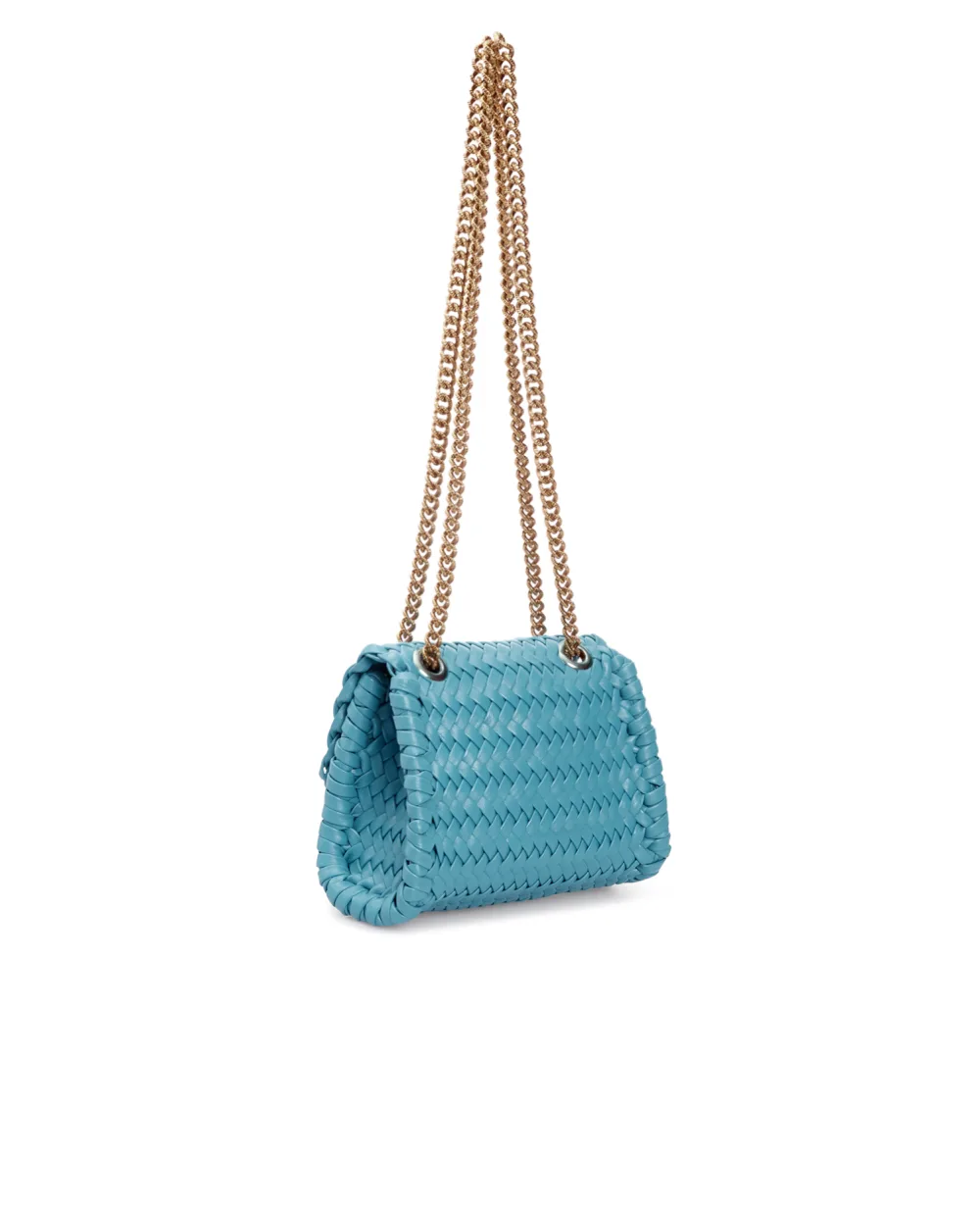Кожаная сумка Devotion Dolce&Gabbana BB6877-AX813, бирюзовый цвет • Купить в интернет-магазине Kameron