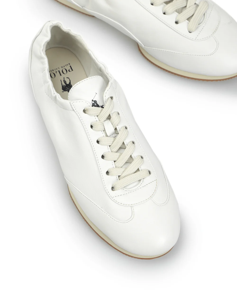 Кожаные кроссовки Polo Ralph Lauren 804858955002, белый цвет • Купить в интернет-магазине Kameron