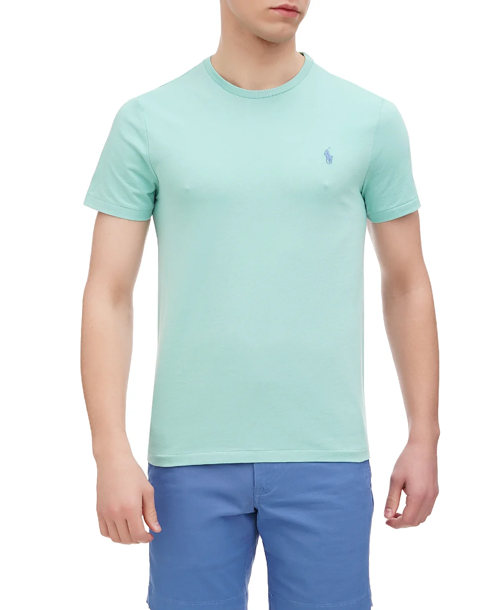 Футболка Polo Ralph Lauren 710671438361, мятный цвет • Купить в интернет-магазине Kameron