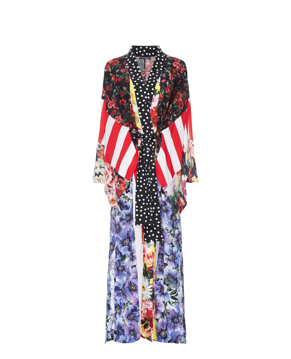 Шелковый кафтан Dolce&Gabbana F0U29T-GDY32, разноцветный цвет • Купить в интернет-магазине Kameron