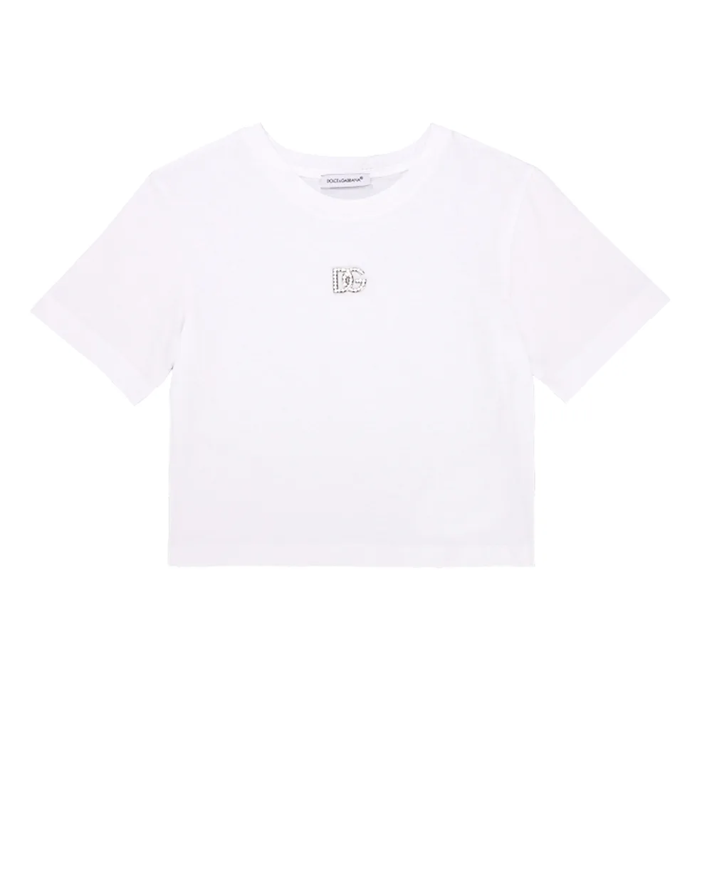 Детская футболка Dolce&Gabbana Kids L5JTAZ-G7B6N-B, белый цвет • Купить в интернет-магазине Kameron