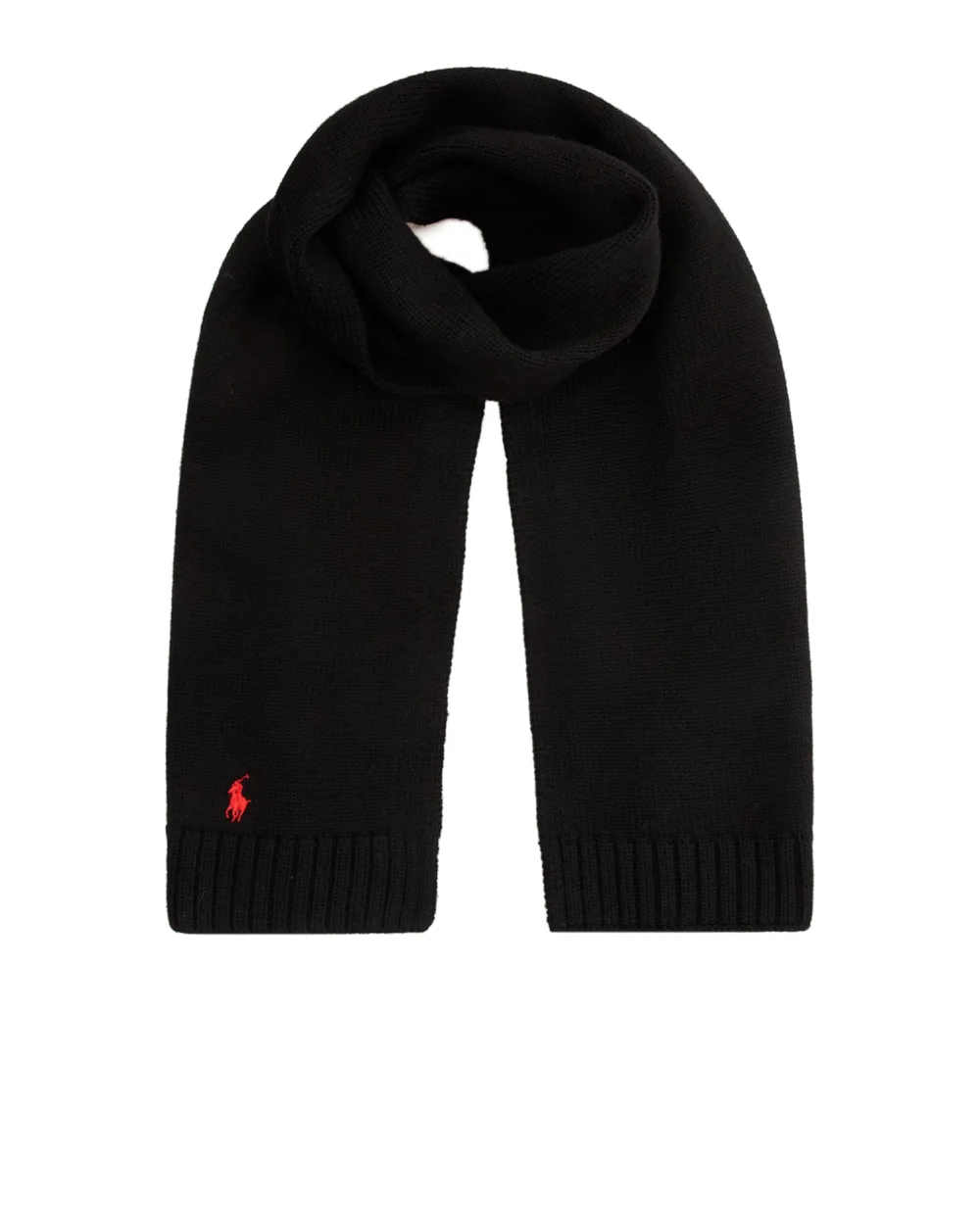 Детский шерстяной шарф Polo Ralph Lauren Kids 322879737002, черный цвет • Купить в интернет-магазине Kameron