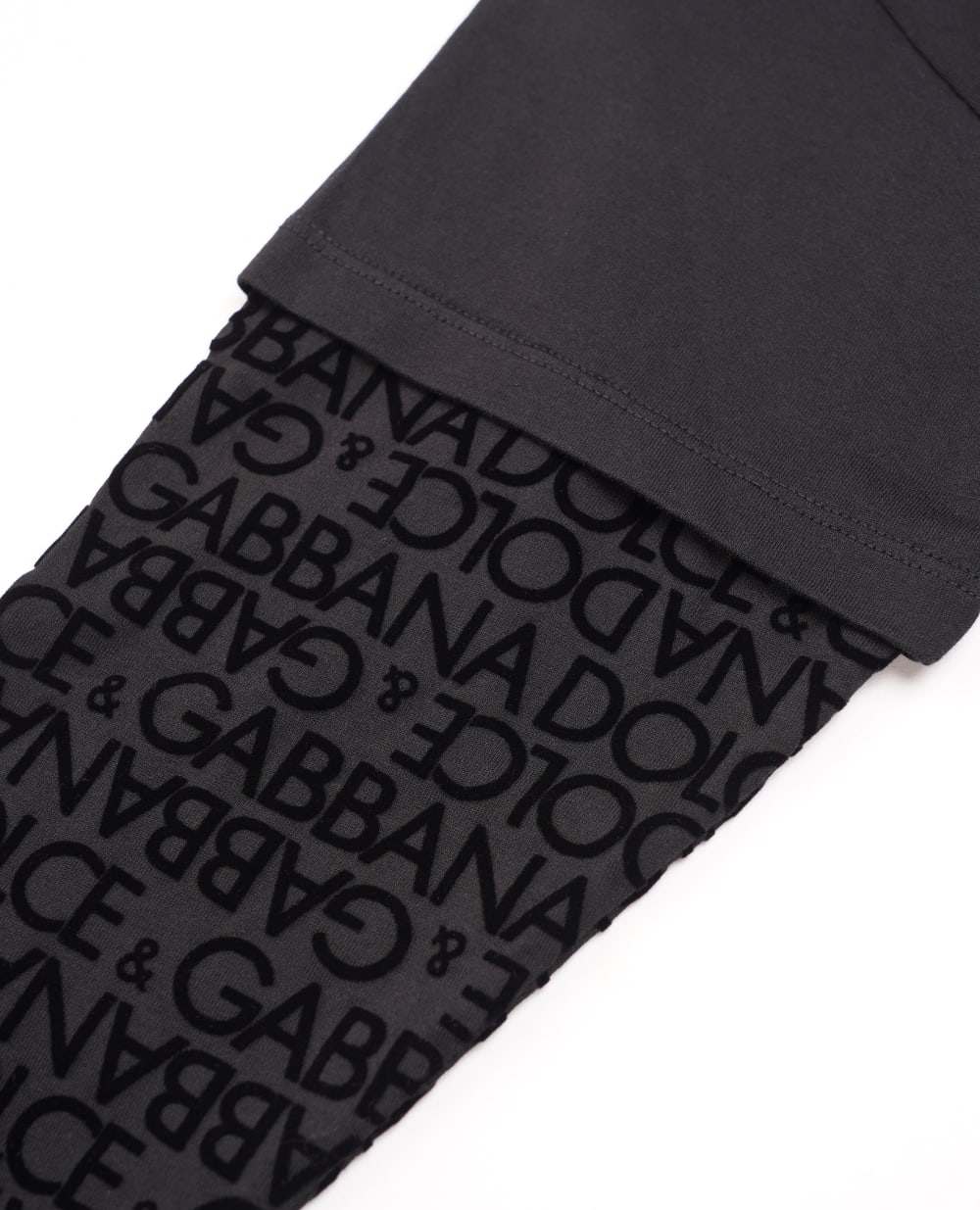 Детский лонгслив Dolce&Gabbana Kids L4JTCY-G7K2E-B, черный цвет • Купить в интернет-магазине Kameron