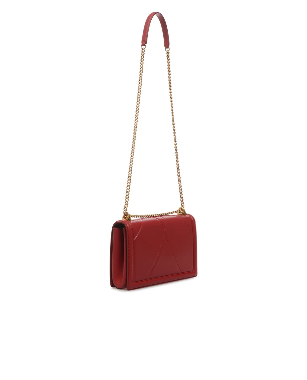 Кожаная сумка Devotion Large Dolce&Gabbana BB6651-AV967, красный цвет • Купить в интернет-магазине Kameron