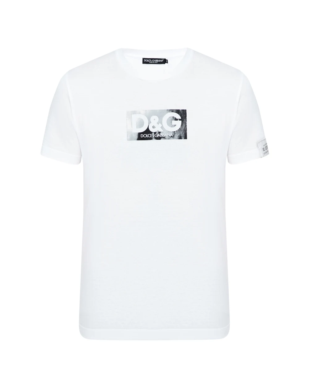 Футболка Dolce&Gabbana G8QI4T-FU7EQ, белый цвет • Купить в интернет-магазине Kameron
