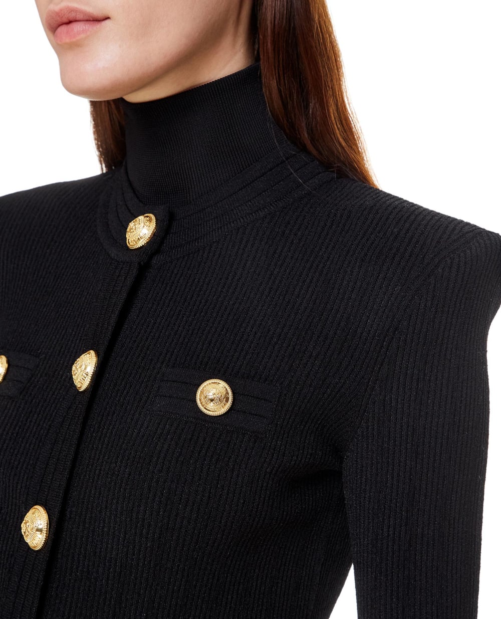 Кардиган Balmain WF0KL005K211, черный цвет • Купить в интернет-магазине Kameron