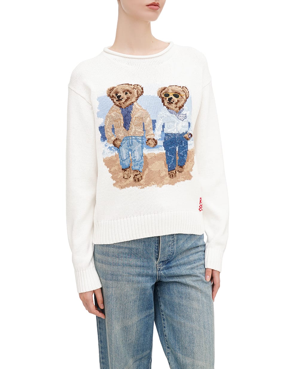 Свитер Polo Bear Polo Ralph Lauren 211935308001, белый цвет • Купить в интернет-магазине Kameron