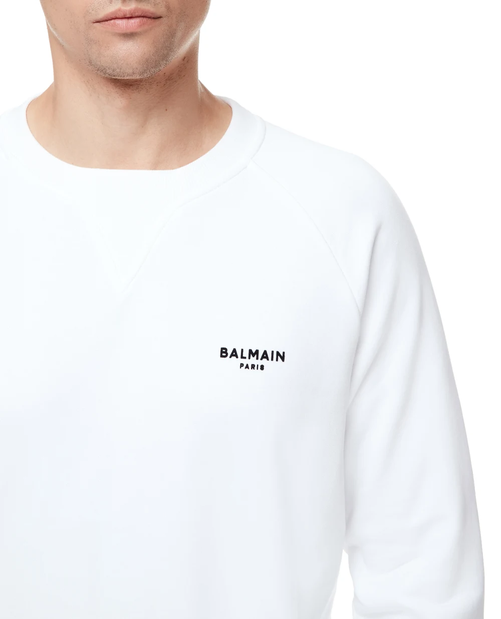Свитшот Balmain WH1JQ005B071, белый цвет • Купить в интернет-магазине Kameron