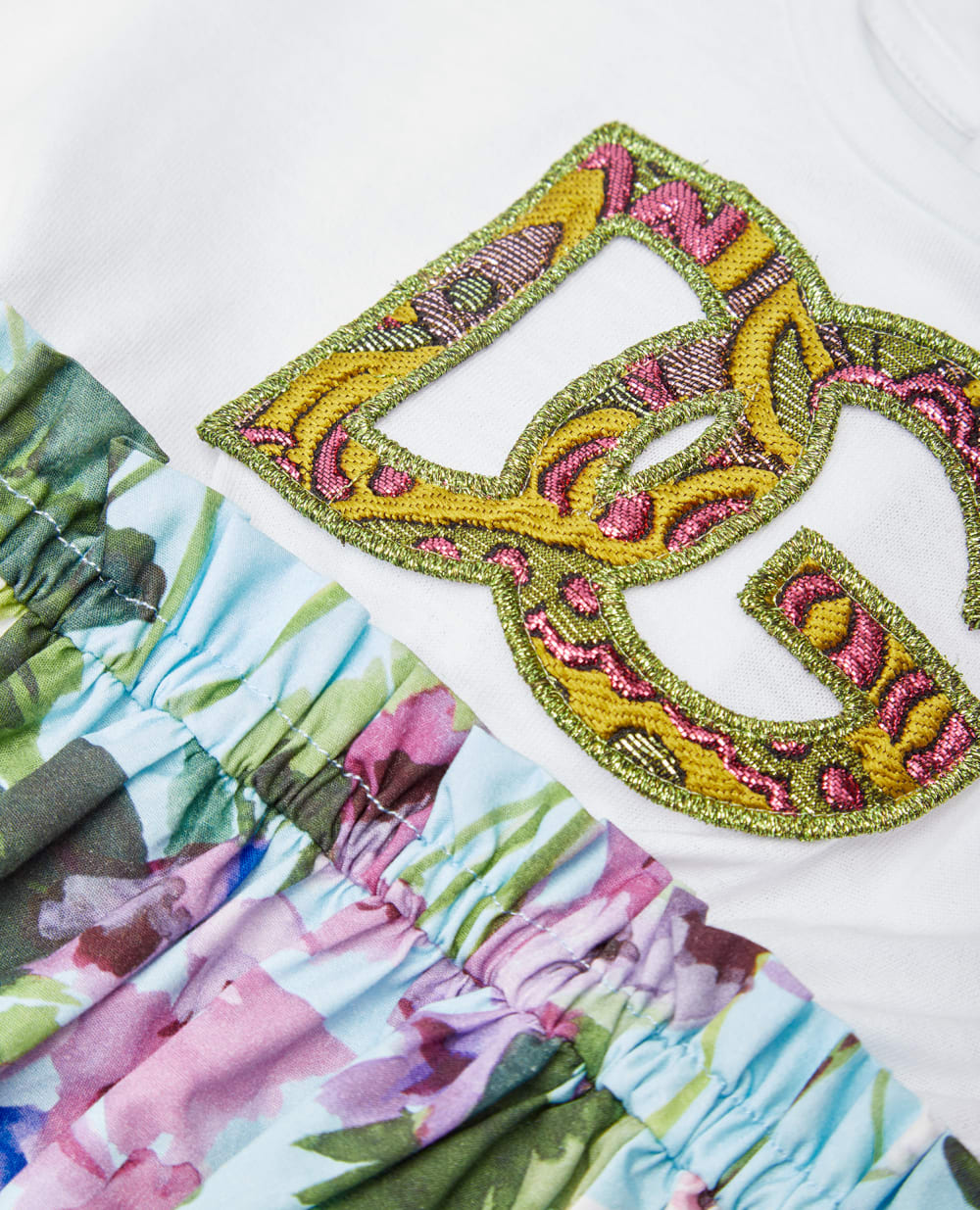 Детское платье Dolce&Gabbana Kids L2JD3W-G7CE9, разноцветный цвет • Купить в интернет-магазине Kameron