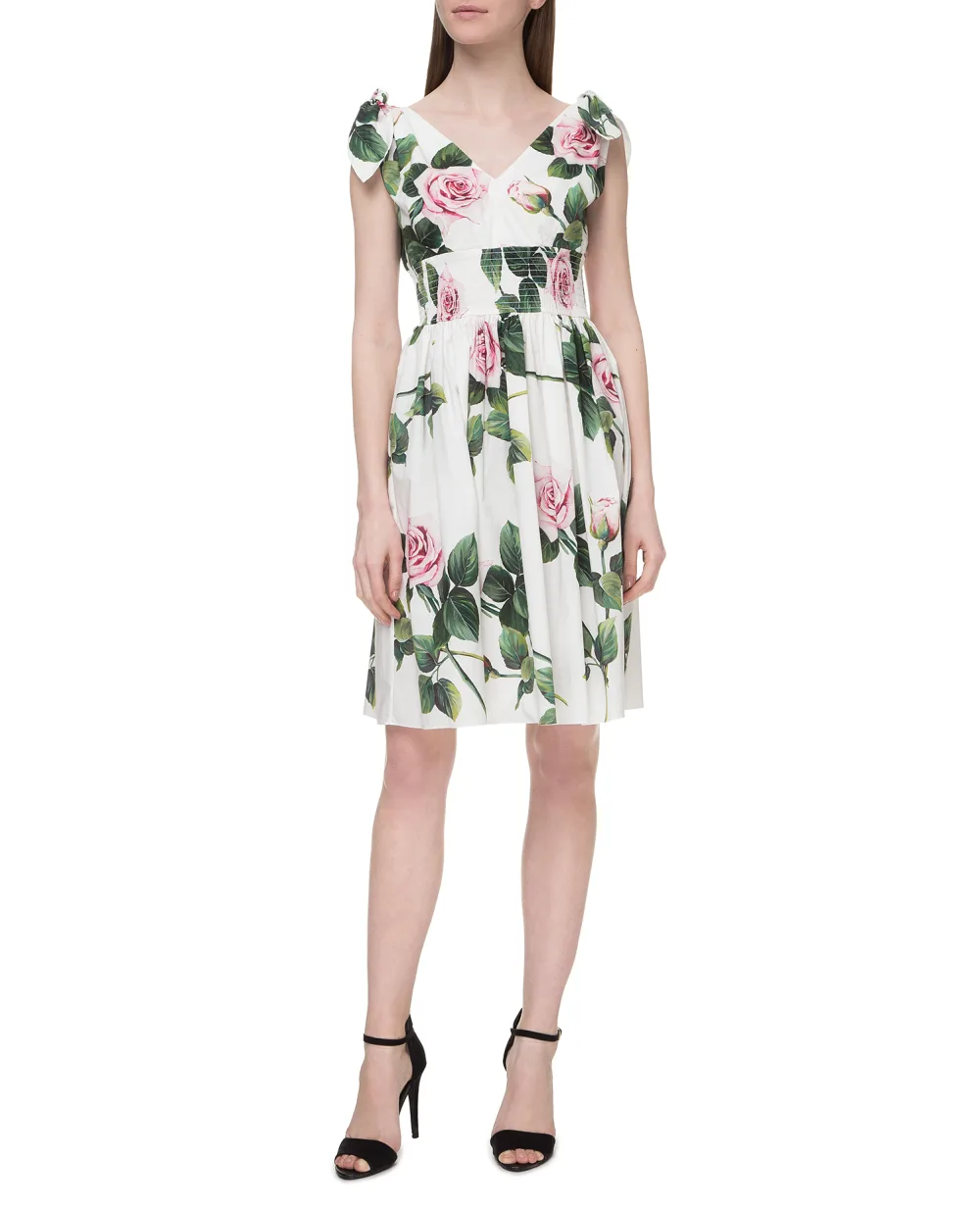 Платье Dolce&Gabbana F6I0AT-HS5FZ, белый цвет • Купить в интернет-магазине Kameron