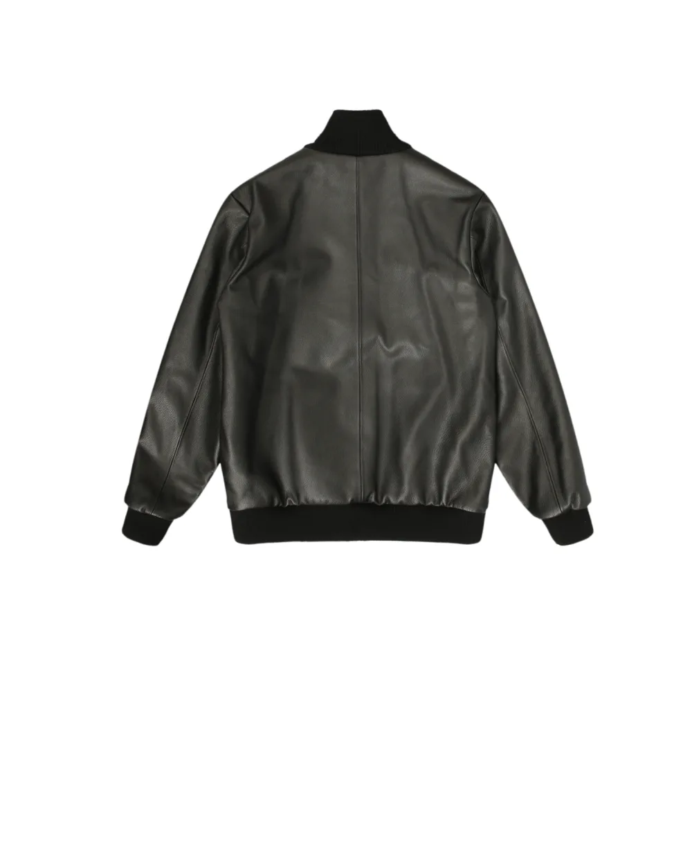 Детский кожаный бомбер Dolce&Gabbana Kids L4JBT8-G7NLM-B-, черный цвет • Купить в интернет-магазине Kameron